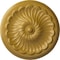 Ekena Millwork Flower Spiral Ceiling Medallion (Fits Canopies up to 2"), 12 1/4"OD x 2 1/4"P, Iridescent Gold CM12FLIGS - alternate 1